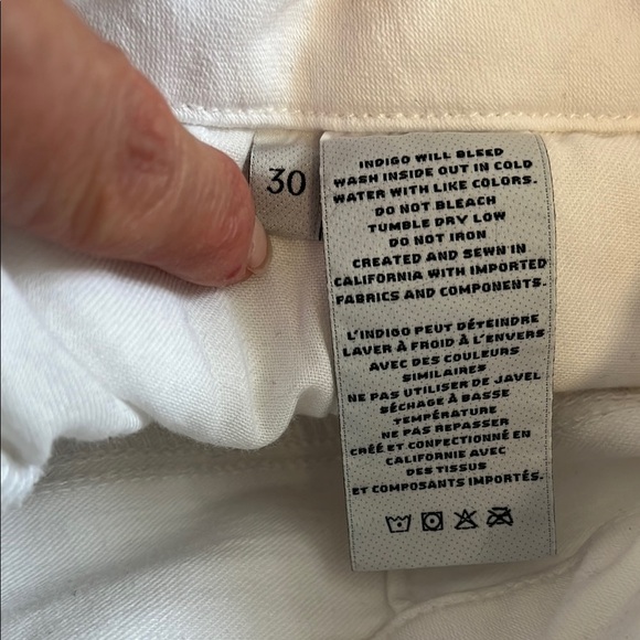 J BRAND Natasha White Button-Detail Women's Skinny Jeans, Size 30 - Picture 8 of 15